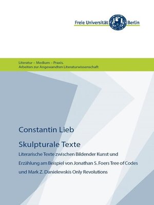 cover image of Skulpturale Texte